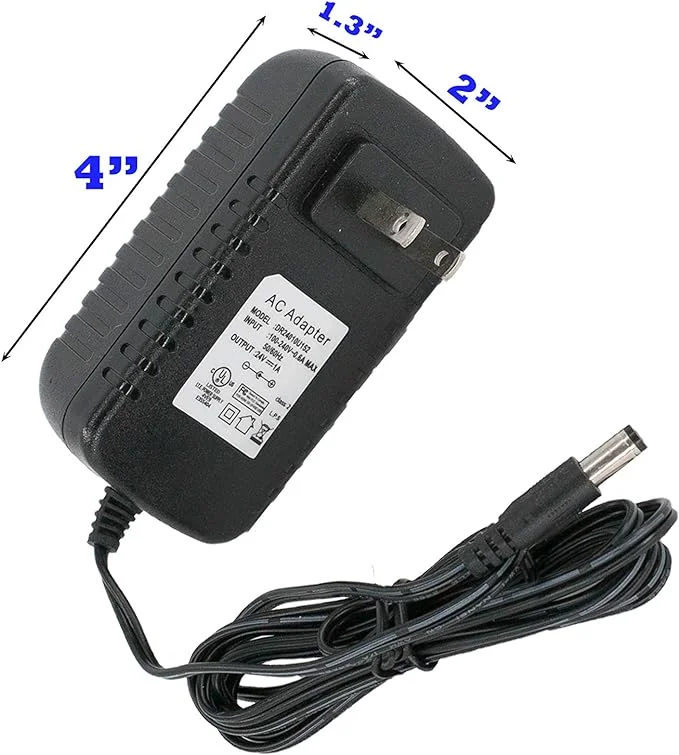 24V 1A 24W Class 2 AC Adapter